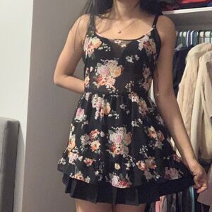 Sheer Black Floral Top